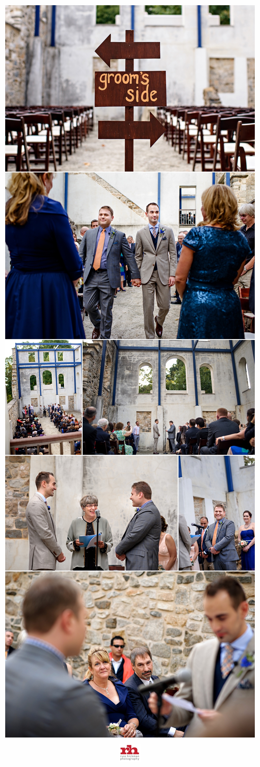 A Same Sex Couple tie the knot at their Patapsco Female Institute Wedding.